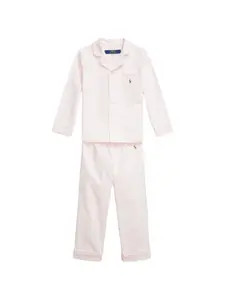 Пижама в полоску Polo Ralph Lauren Kids, белый
