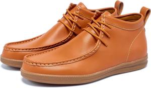 Мужские ботинки-чукка, высокие повседневные мужские ботинки, классические ботинки в стиле «дезерт», модные ботильоны на шнуровке, винтажные повседневные и формальные ботинки, женские ботинки-чукка в стиле «дезерт» Generic, коричневый