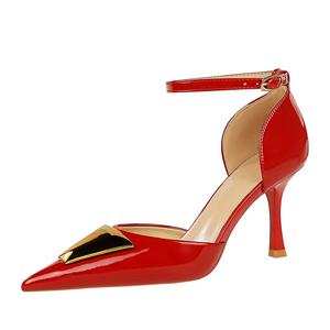YAFEI XUANYU Женские туфли на тонком каблуке красные, цвет Red