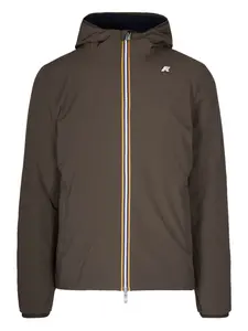 Куртка с капюшоном и логотипом K-Way, коричневый