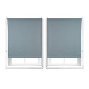 Две рулонные шторы затемняющие Relaxdays grau 100x160 см, 100 х 165 см
