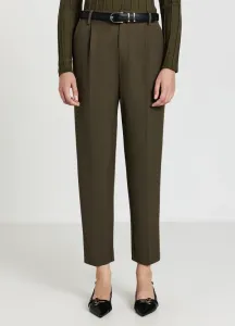 Брюки со складками Calliope, Verde Militare Scuro