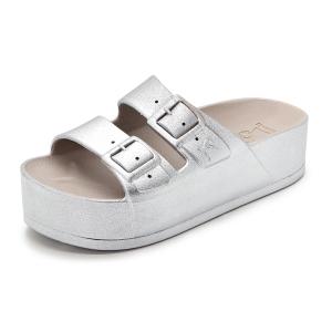 Cacatoès Пляжные сандалии унисекс золото-серебро с жемчужным металлическим эффектом, цвет Silver Pearlescent Metal Texture