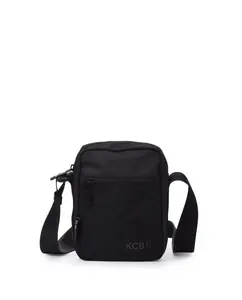 Маленькая мужская сумка через плечо Net с застежкой-молнией Kcb, черный