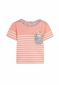 Футболка с принтом REGULAR FIT JoJo Maman Bébé, фуксия