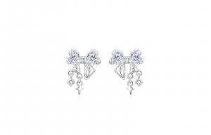 Серьги-гвоздики из сплава для женщин MISS TOOYA, Bowknot Stud Earrings