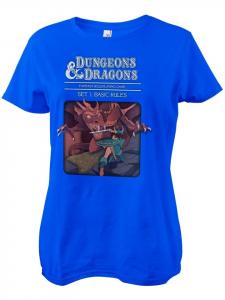 Dungeons And Dragons Футболка "D&D Set 1 - Basic Rules Girly Tee" синего цвета