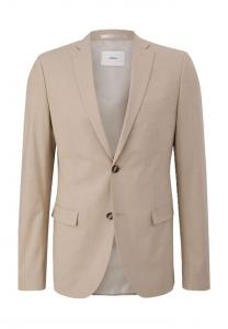 Приталенный пиджак с воротником-лацканом S.Oliver Black Label, коричневый