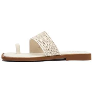 Резиновые тапочки-слайды женские JOSINY, Ecru