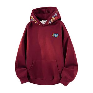 Толстовка Unisex Hooded Moderate Heavyweight HUANQIU, burgundy