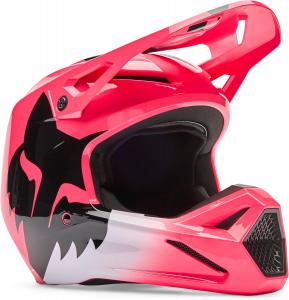 Детский мотокроссовый шлем Fox Racing V1, Pink Shield