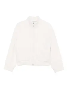 Куртка фактурной вязки на молнии Gran Sasso, белый