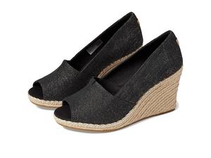 Томс Мишель Сандалии Женские Черные Мюли На танкетке Эспадрильи Toms