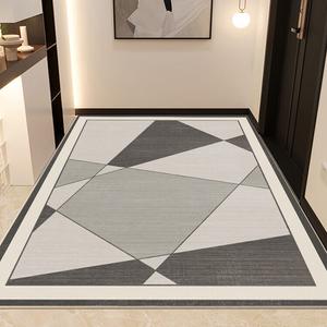 Budis Ковер 100х160 см для прихожей/ванной, современный геометрический дизайн, не скользящий, впитывающий