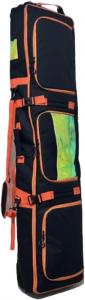 Сумка для хранения сноуборда на колесах со светоотражающим верхом для удобства транспортировки, цвет: черный, оранжевый RNXRZANK, Black Orange