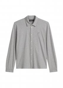 Marc O'Polo Рубашка на пуговицах Regular fit в сером цвете