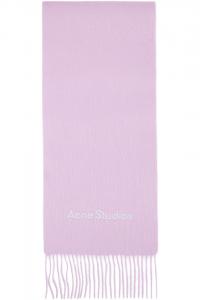 Acne Studios Розовый шерстяной шарф с логотипом