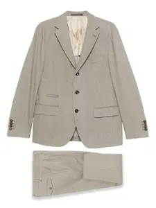 Костюм с однобортным пиджаком Eleventy, нейтральный