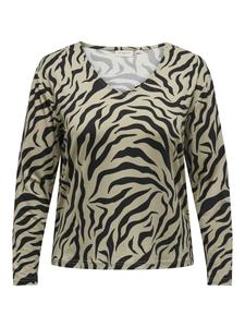 Лонгслив ONLY Carmakoma Shirt, бежевый