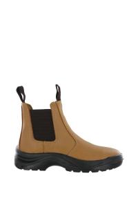 Защитные ботинки челси из зернистой кожи Grafters, коричневый