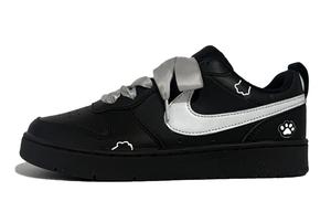 Court Borough Scratch Meow низкие детские скейтбординговые кроссовки Nike, черный