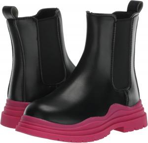 Детские модные ботинки челси YOKI, Black Pink