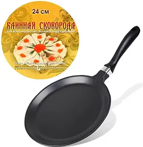 Сковорода для блинов, Ø24 см, литая алюминиевая, антипригарная, подходит для всех типов плит 202458 Olymp