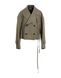 Пальто Ann Demeulemeester, зеленый
