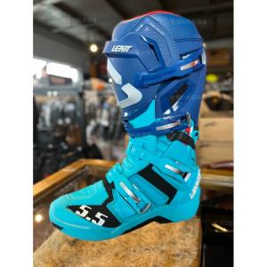 LEATT Внедорожные ботинки 5,5, 4,5 Motorcycle T10 Trail T7, Sliding Tire, Adjustable Axle, Anti-Fall Adv Riding Boots, 5,5 Lake Blue Universal Version, размер 45,5