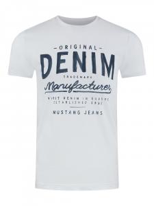 Футболка Mustang Basic Print, белый