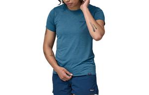 Футболка с логотипом Patagonia, Milk Grass Light Purple/MLKE/BTMX