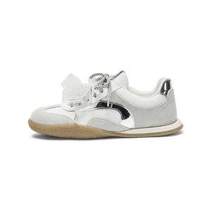 Легкие низкие женские кроссовки для скейтбординга Coup De Foudre, White/Gray