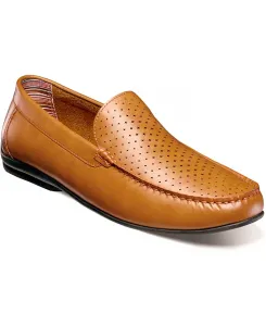 Мужские перфорированные слипоны Conroy Stacy Adams, коричневый/бежевый