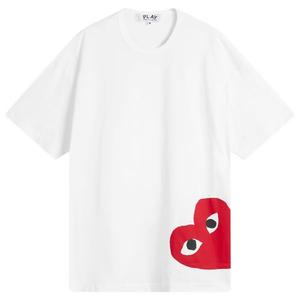 Футболка с логотипом U, трикотажная Comme Des Garçons Play, белый