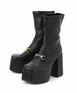 Короткие ботинки на платформе Yosuke Usa, цвет Black