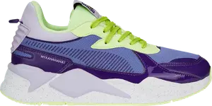 Кроссовки Puma Masters of the Universe x RS-X 40th Anniversary - Skeletor, фиолетовый