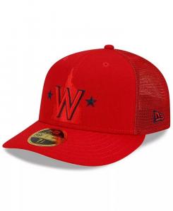 Мужская кепка Red Washington Nationals 2022, тренировочная низкопрофильная кепка 59FIFTY New Era