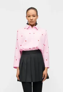 Новая блузка лина грейс на пуговицах Only, Lilac Sachet/Bright White