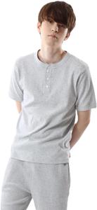 Мужская футболка Hanes HM1-T103 с эластичным ребристым воротником-стойкой, приятная на ощупь, меланжевый серый