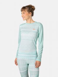 KARI TRAA Термофутболка «Live» светло-голубого цвета