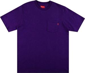 Футболка Supreme Short-Sleeve Pocket Tee 'Heather Purple', фиолетовый