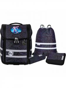 McNeill PERFECTO Набор школьных ранцев из 5 предметов TRON черного цвета