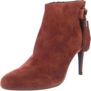 Женские ботильоны YDN с круглым носком, бахромой и ремешками, на высоком каблуке-стилете, с боковой молнией, праздничные обувь для танцев, размеры 4-15 US, Brown
