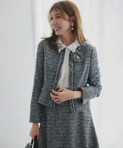 Твидовый жакет Lame Loop Mall Suite, цвет Navy 1[175]