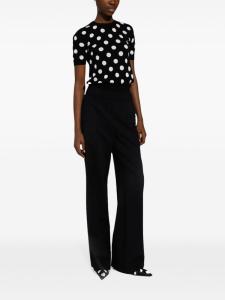 Dolce & Gabbana брюки-клеш из твила, черный