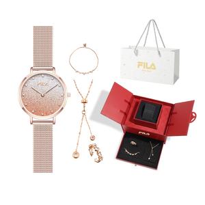 FILA Наручные часы кварцевый механизм браслет из нержавеющей стали золотой циферблат женские часы Love At First Sight романтичная коробка