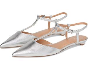 Балетки Vince Camuto Varena T-Strap Kitten Heel Pumps, цвет Lux Silver