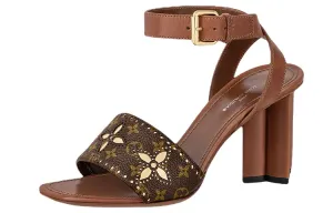 Шлепанцы женские Louis Vuitton, коричневый / черный