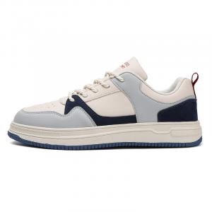 Скользоустойчивые низкие скейтерские кеды PLAY COBBLER, серо-голубые