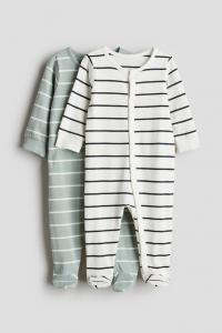 2 упаковки хлопковых пижам H&M, мультиколор